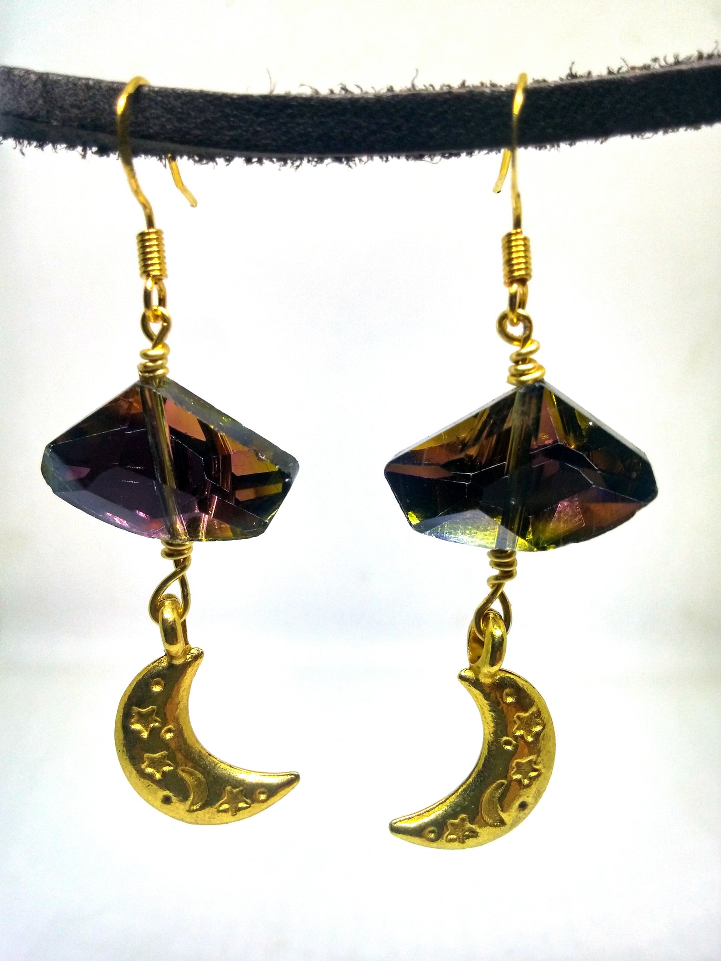 MYSTIC MOON CRYSTAL DANGLE EARRINGS-earrings-Jipsi Junk-JipsiJunk