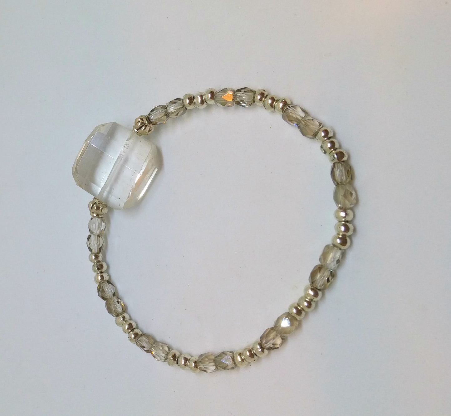 STACKABLE CRYSTAL AND QUARTZ BRACELET-BRACELETS-JipsiJunk-JipsiJunk