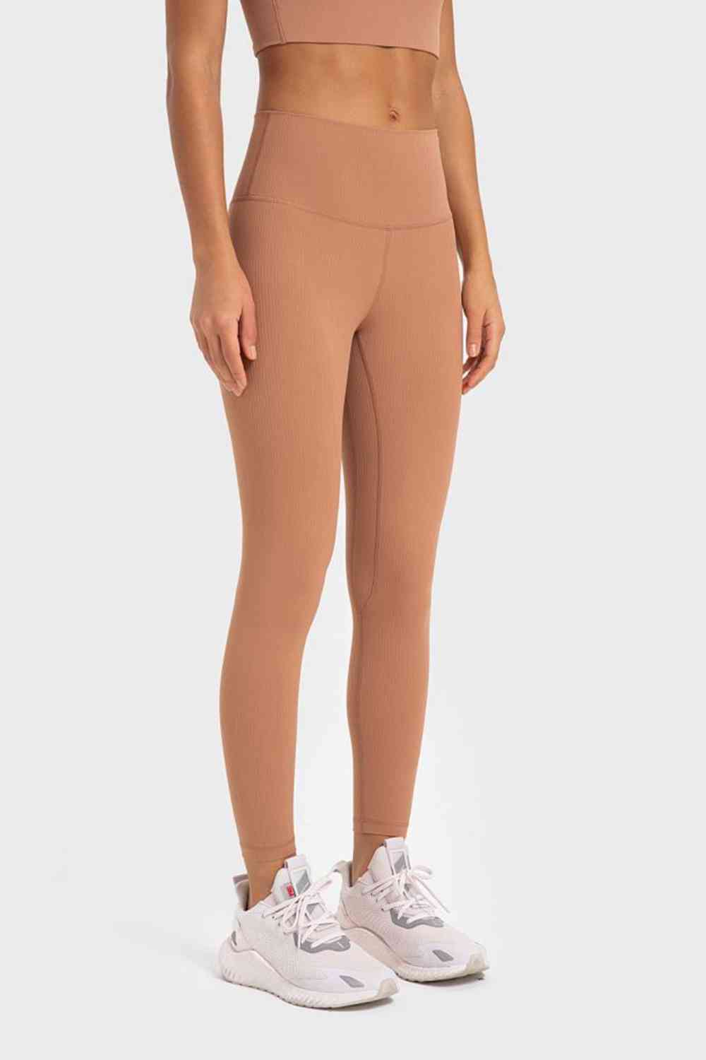 Highly Stretchy Wide Waistband Yoga Leggings-Active-Trendsi-JipsiJunk