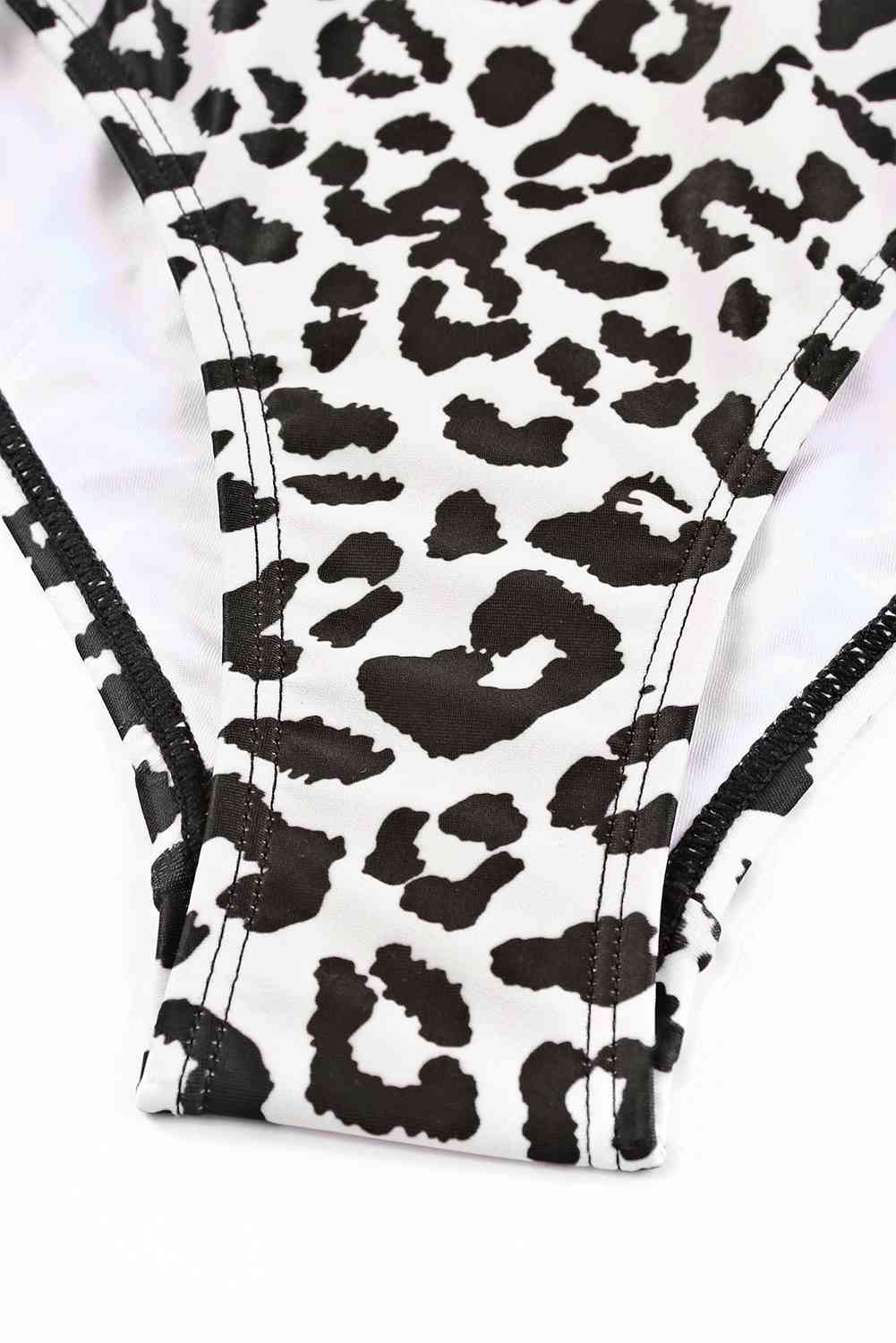 Leopard Cutout One-Shoulder One-Piece Swimsuit-Swimwear-Trendsi-JipsiJunk