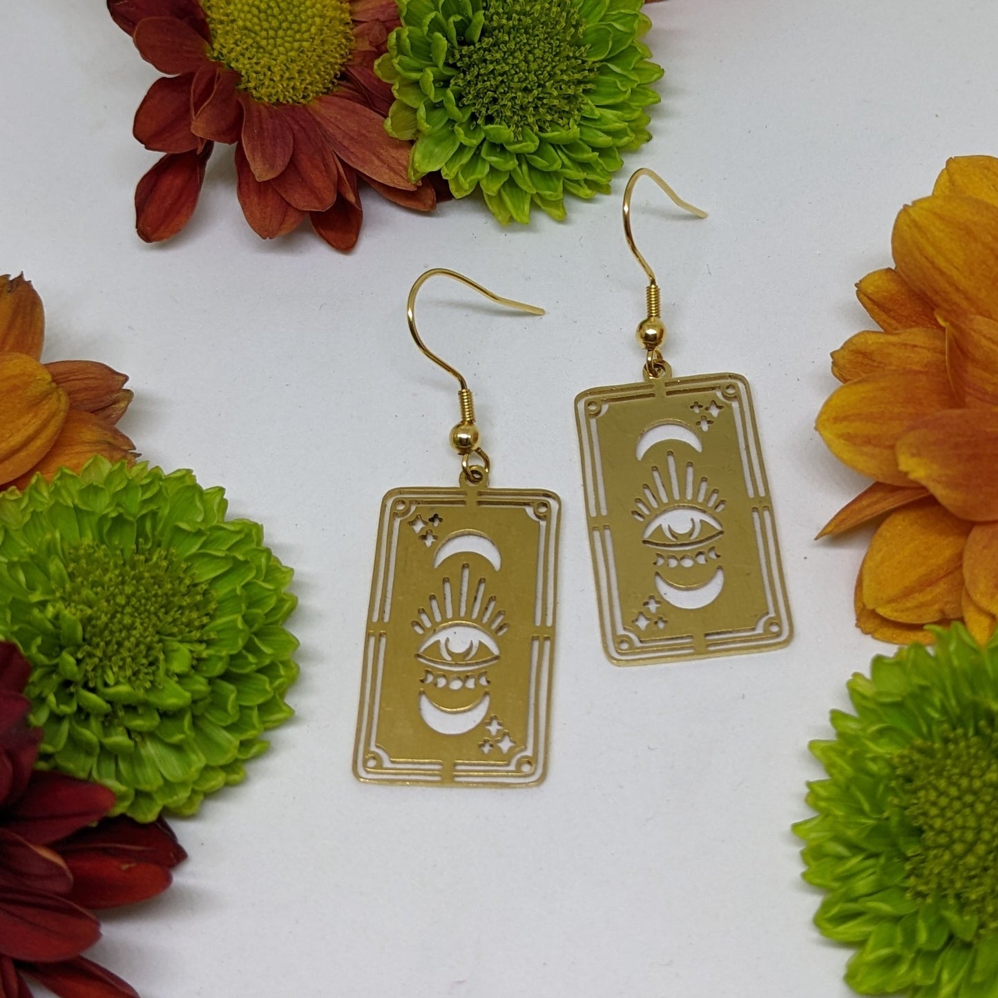 WATCHFUL EYE TAROT EARRINGS-Jipsi Junk-JipsiJunk
