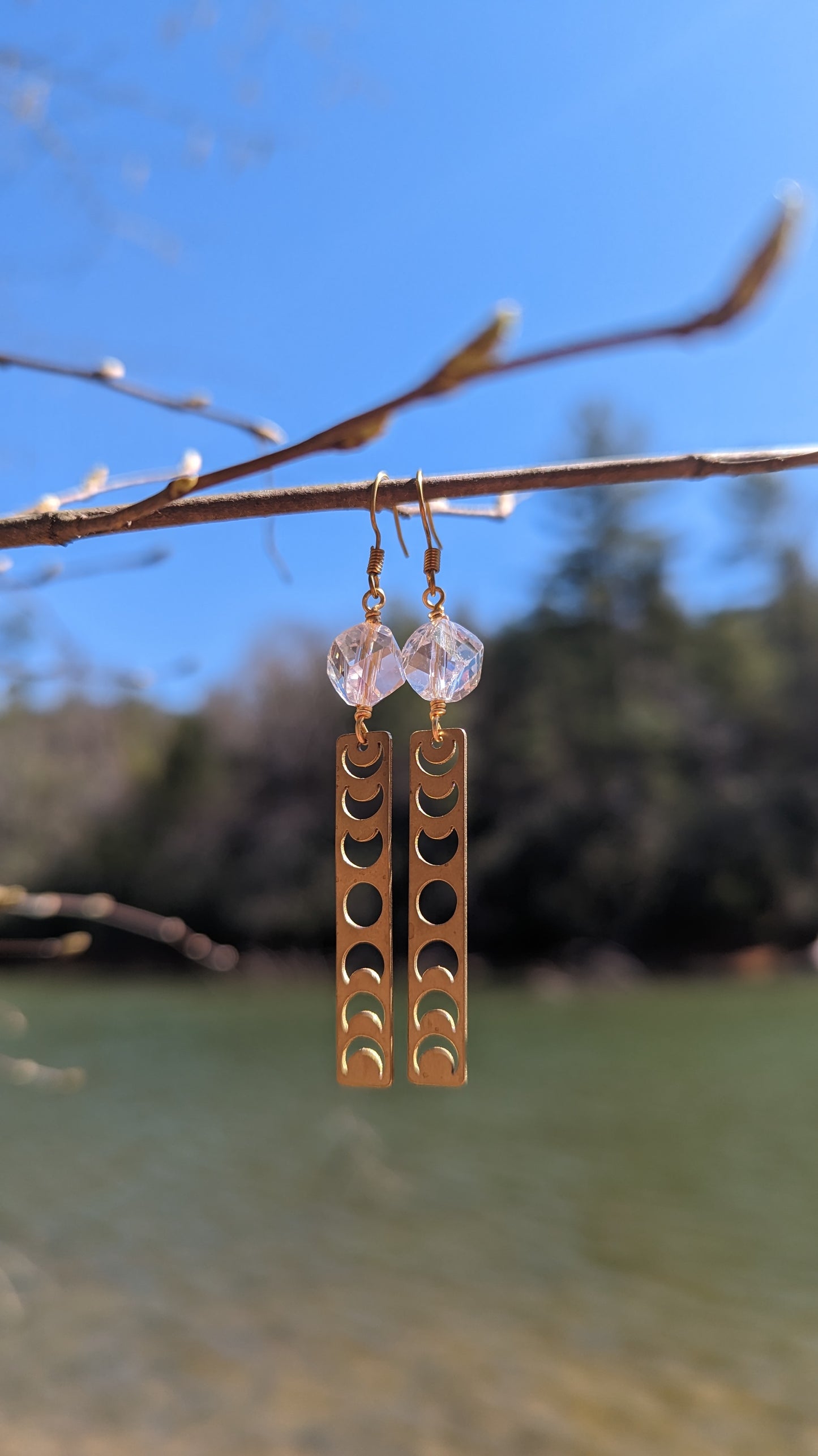 ORBITAL MOON PHASE EARRINGS-JipsiJunk-JipsiJunk