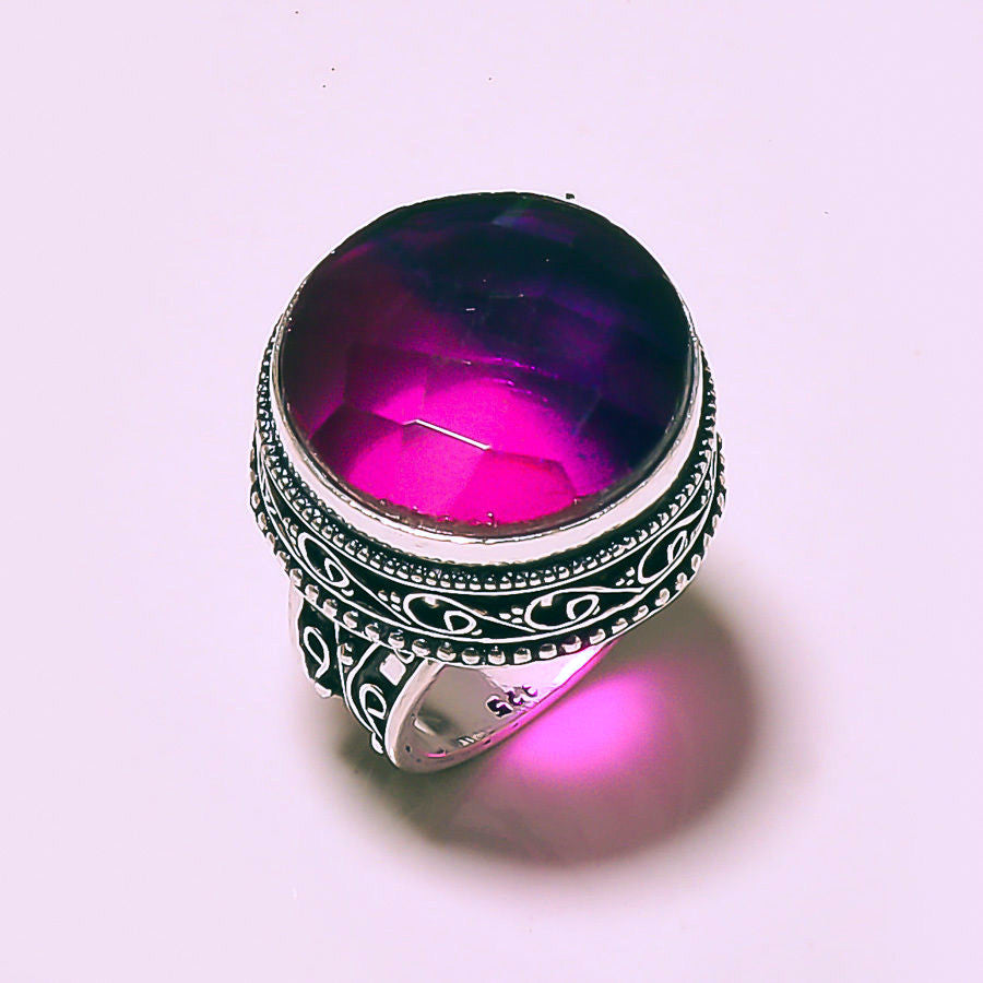 Vintage watermelon tourmaline ring discount