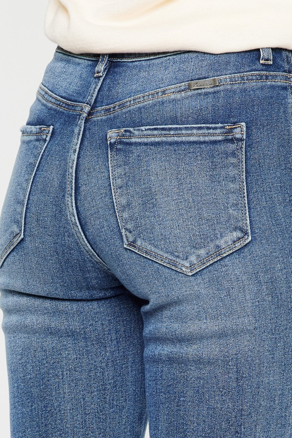 Kancan Cat's Whiskers High Waist Flare Jeans-bottoms-Trendsi-JipsiJunk