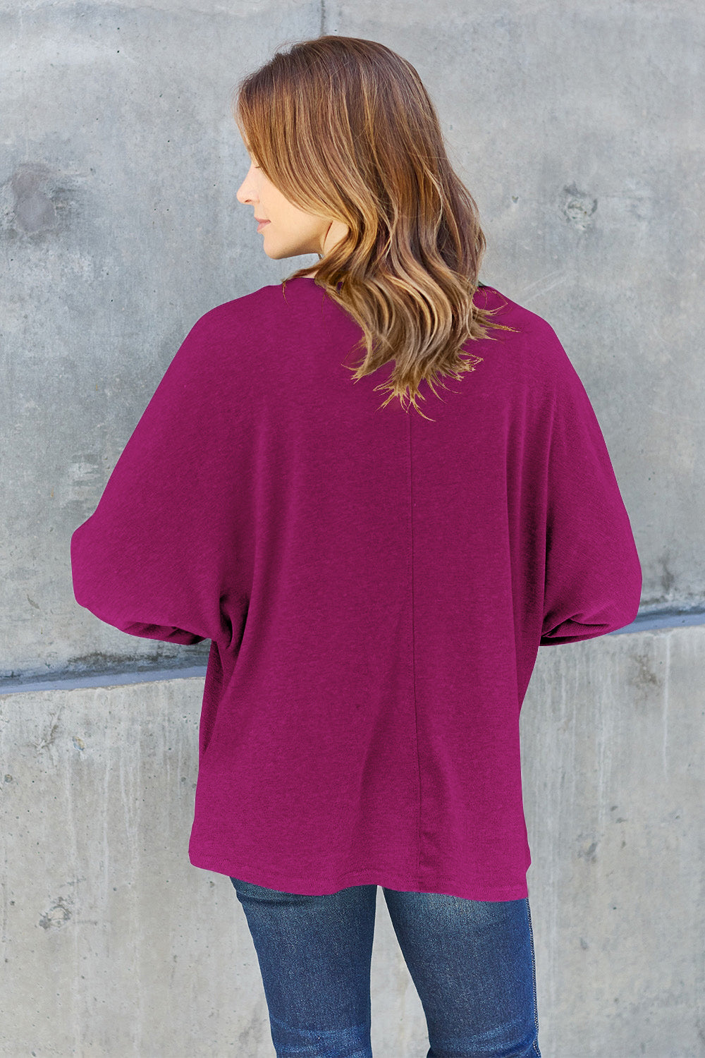 Double Take Full Size Round Neck Long Sleeve T-Shirt-Trendsi-JipsiJunk