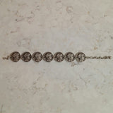 VINTAGE COIN TURKISH SILVER CHARM BRACELET-BRACELETS-JipsiJunk-JipsiJunk