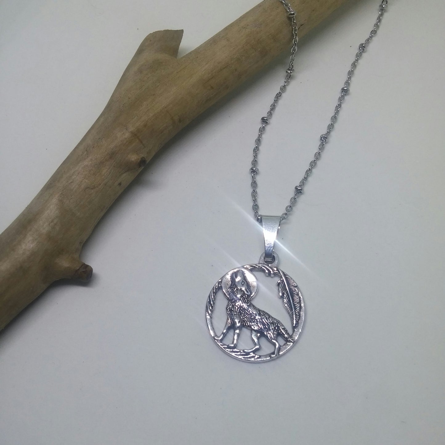 HOWLING HARVEST WOLF NECKLACE-NECKLACES-Jipsi Junk-JipsiJunk