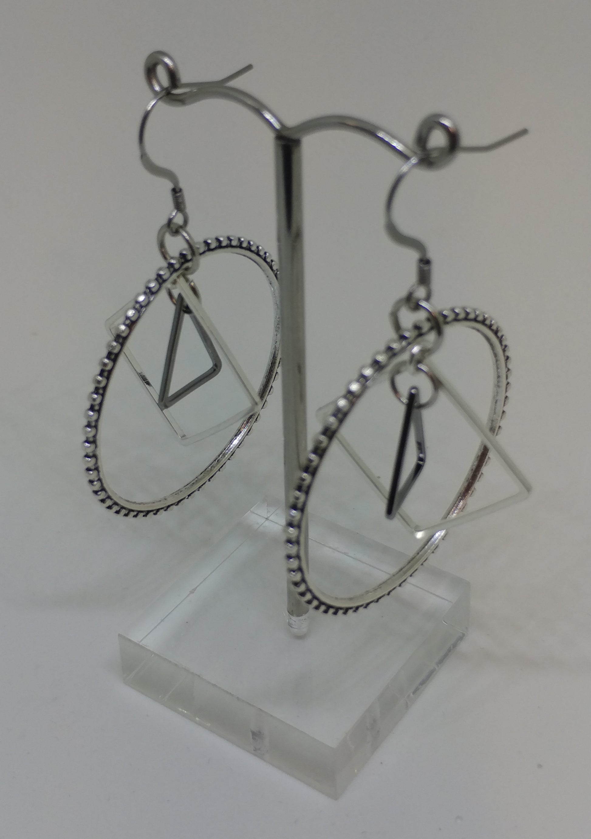 MIXED METAL FIBONACCI EARRINGS-EARRINGS-Jipsi Junk-JipsiJunk