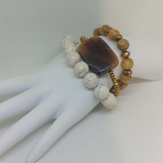TRIPLE THREAT BOHEMIAN BRACELET STACK-BRACELETS-Jipsi Junk-JipsiJunk