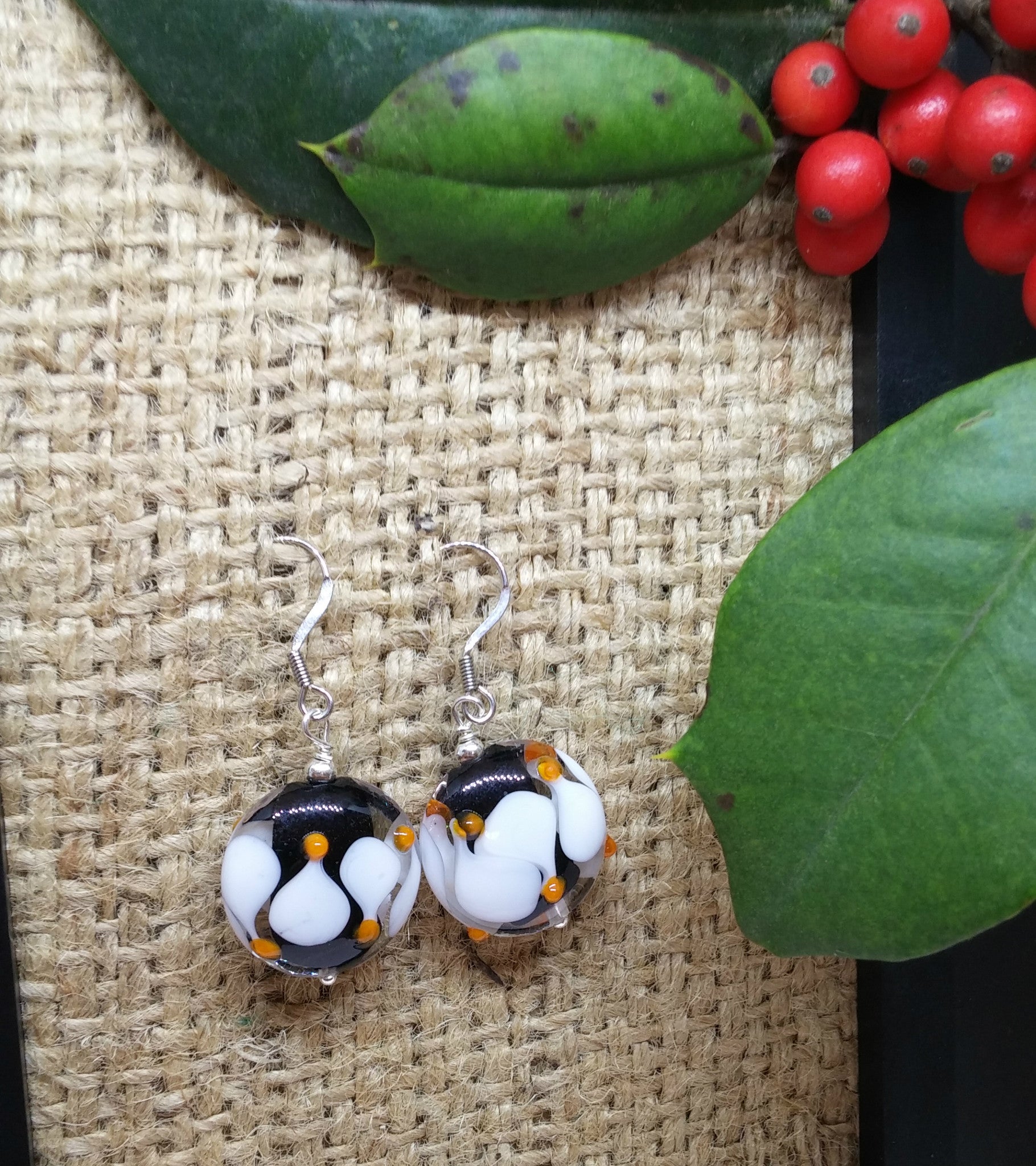 FUNKY MURANO GLASS COIN EARRINGS-EARRINGS-JipsiJunk-JipsiJunk