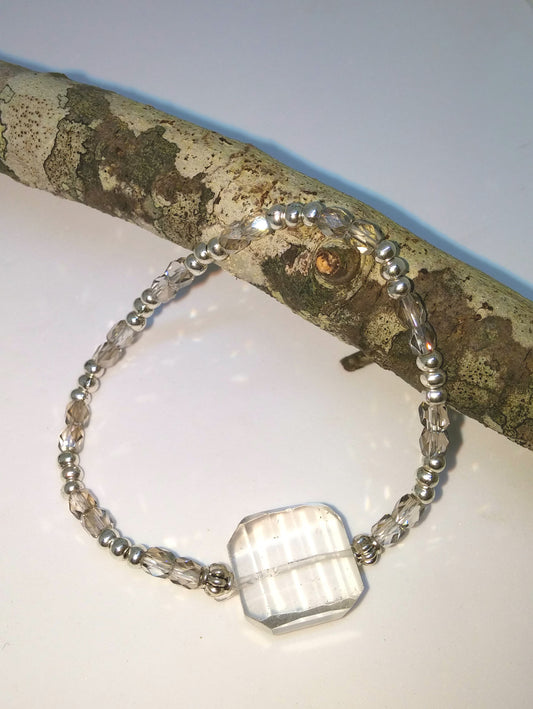 STACKABLE CRYSTAL AND QUARTZ BRACELET-BRACELETS-JipsiJunk-JipsiJunk