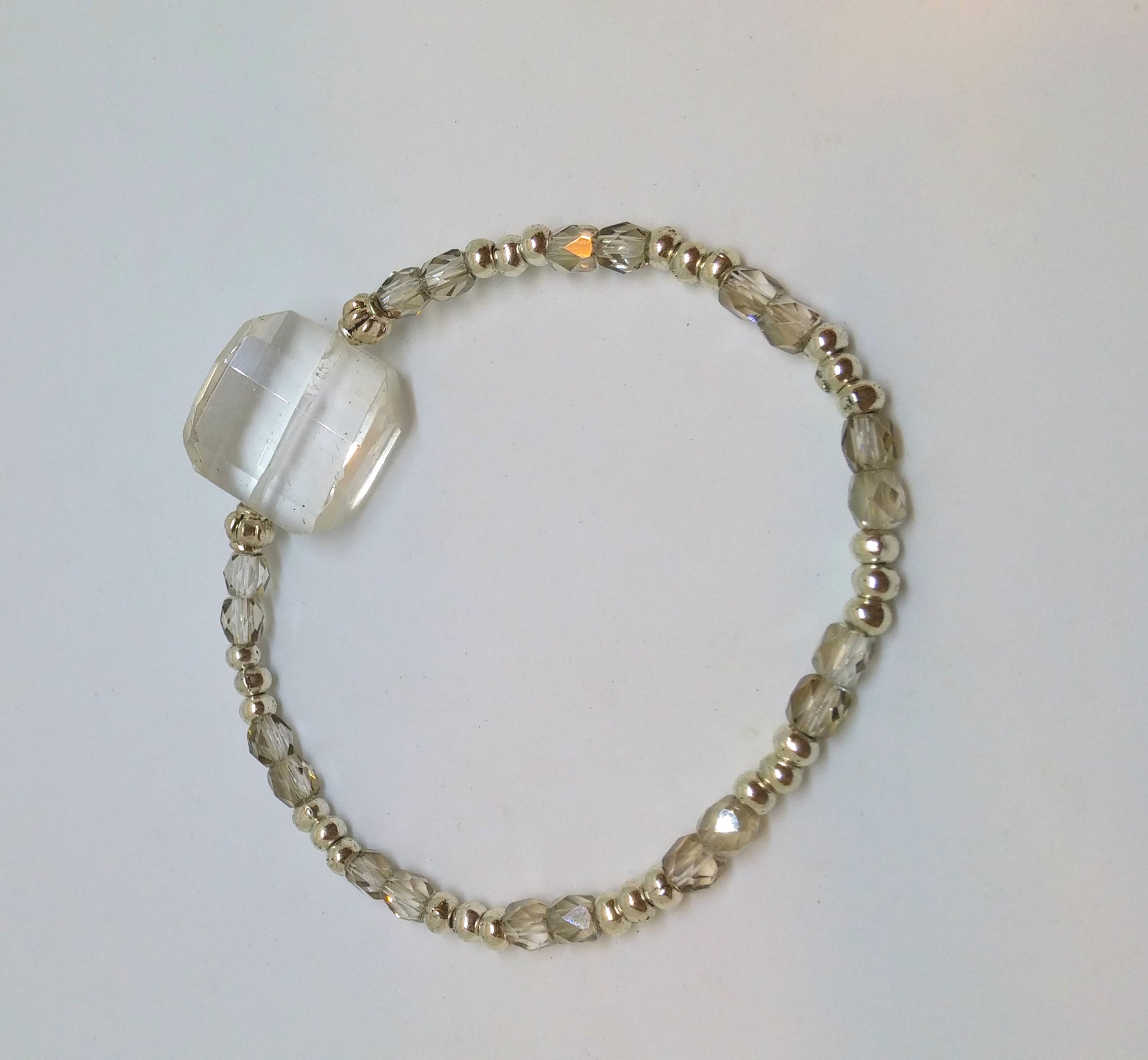 STACKABLE CRYSTAL AND QUARTZ BRACELET-BRACELETS-JipsiJunk-JipsiJunk