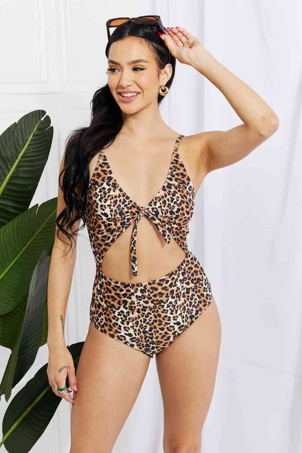 Marina West Swim Lost At Sea Cutout One-Piece Swimsuit-Swimwear-Trendsi-JipsiJunk