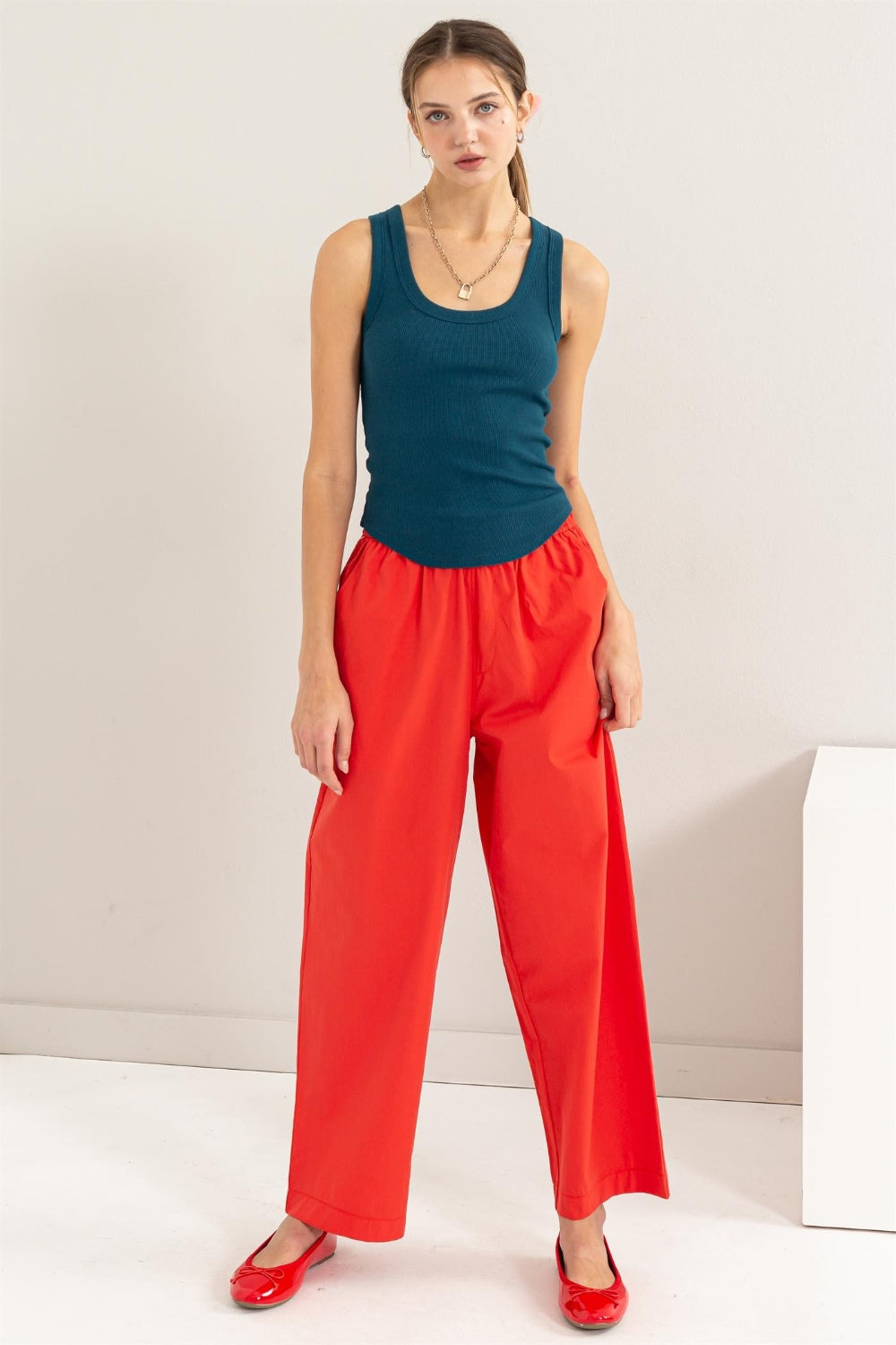 HYFVE Ribbed Scoop Neck Racerback Tank-Tops-Trendsi-JipsiJunk