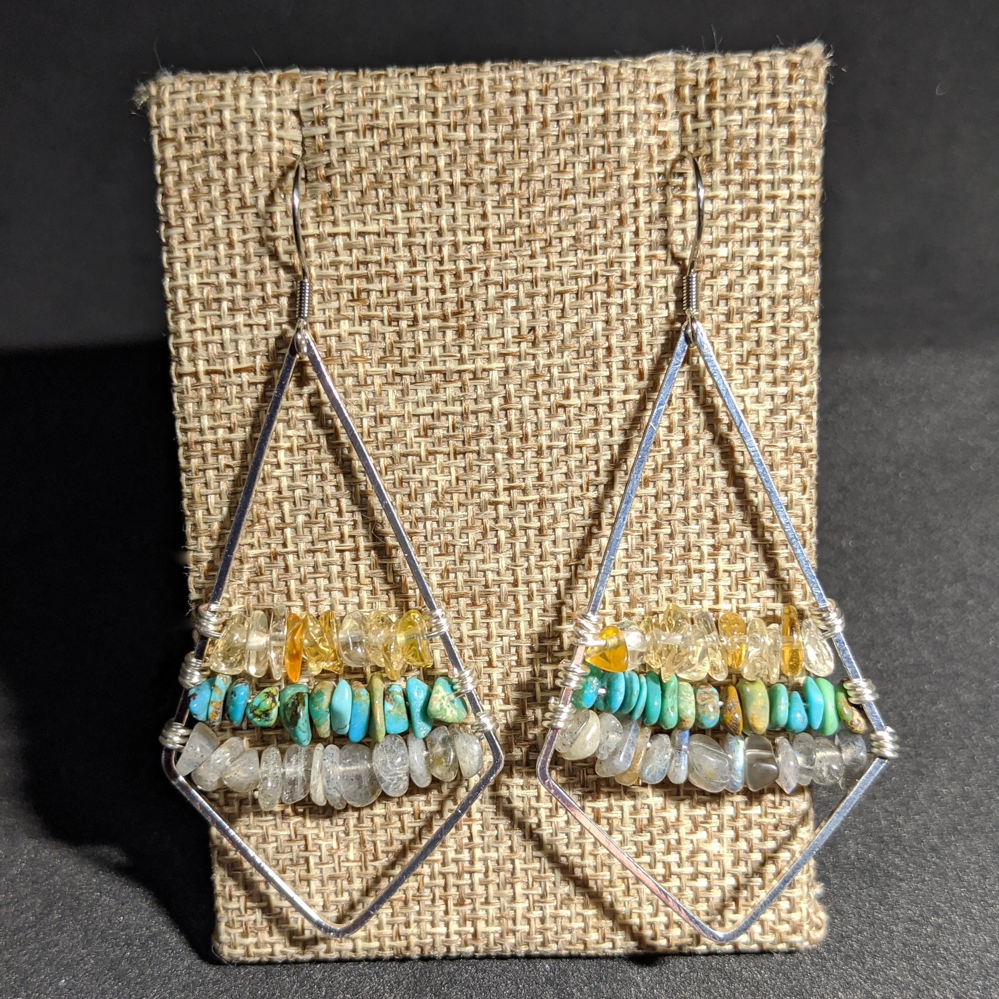 MOUNTAIN SUNSET EARRINGS-EARRINGS-Jipsi Junk-JipsiJunk
