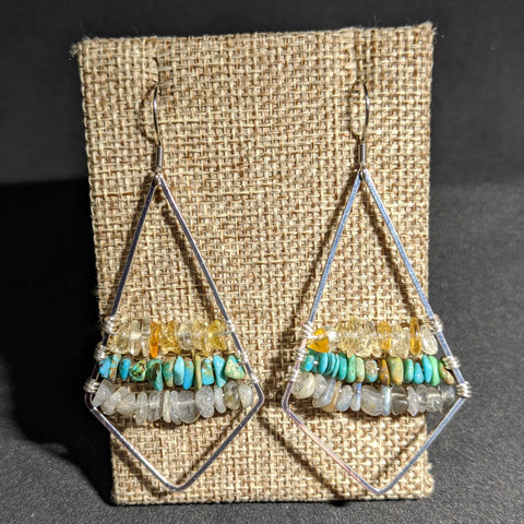 MOUNTAIN SUNSET EARRINGS-EARRINGS-Jipsi Junk-JipsiJunk