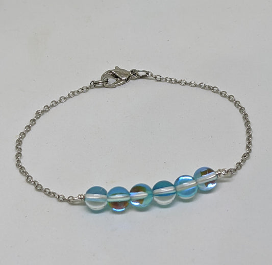 MERMAID GLASS CHAIN BRACELET-BRACELETS-Jipsi Junk-JipsiJunk