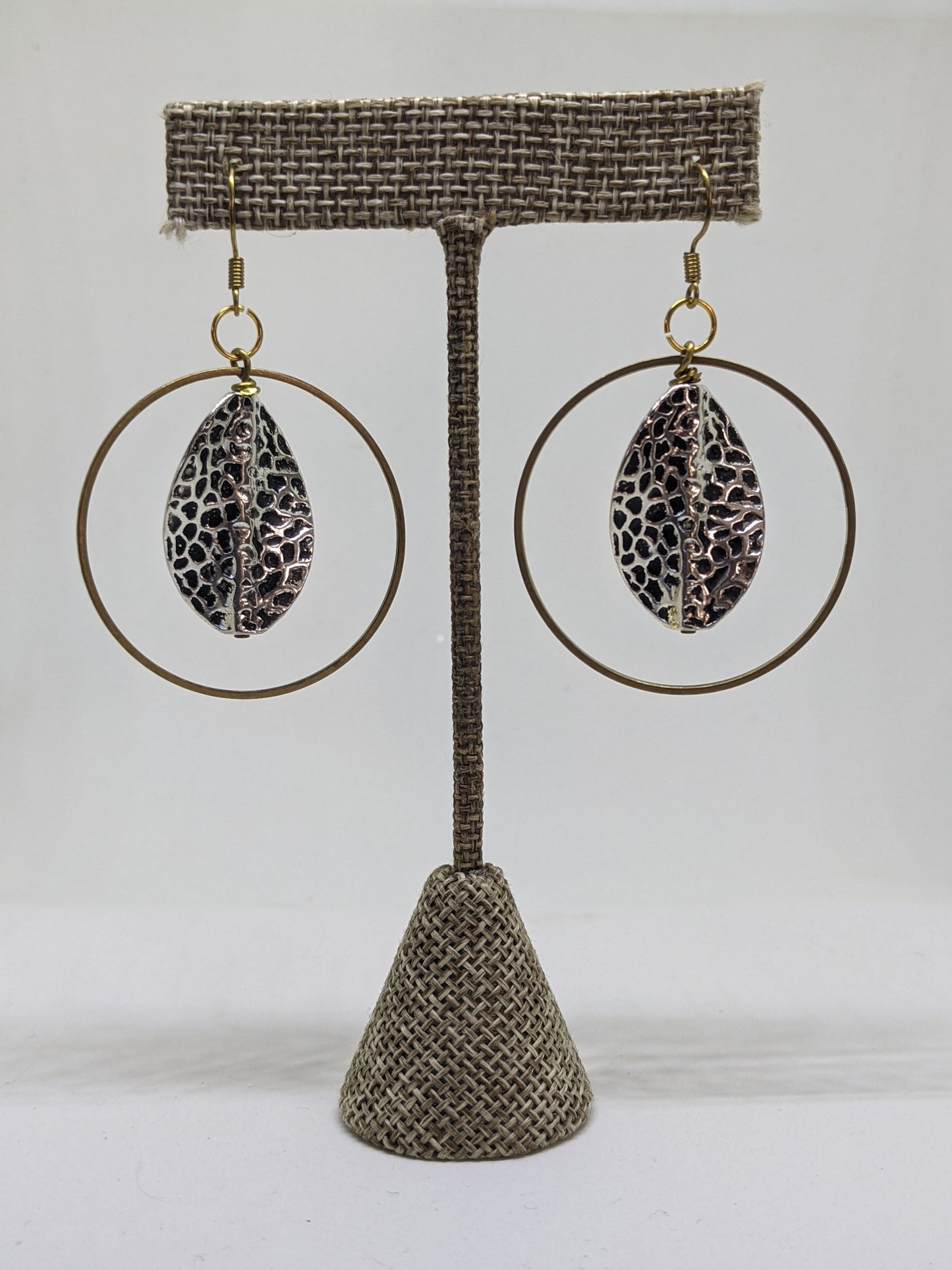 MIXED METAL HOOP EARRINGS-EARRINGS-Jipsi Junk-JipsiJunk