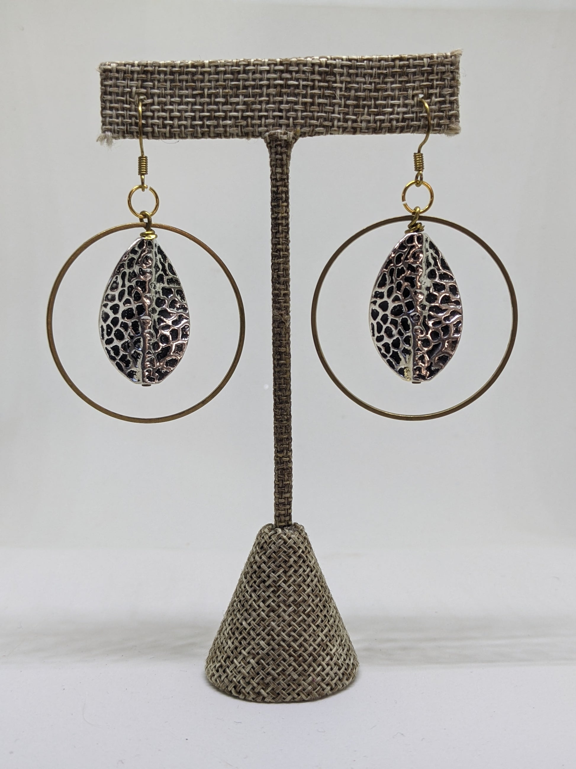 MIXED METAL HOOP EARRINGS-EARRINGS-Jipsi Junk-JipsiJunk