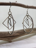 MIXED METAL FIBONACCI EARRINGS-EARRINGS-Jipsi Junk-JipsiJunk