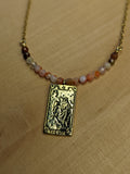 THE FOOL TAROT CARD NECKLACE-Necklaces-JipsiJunk-JipsiJunk