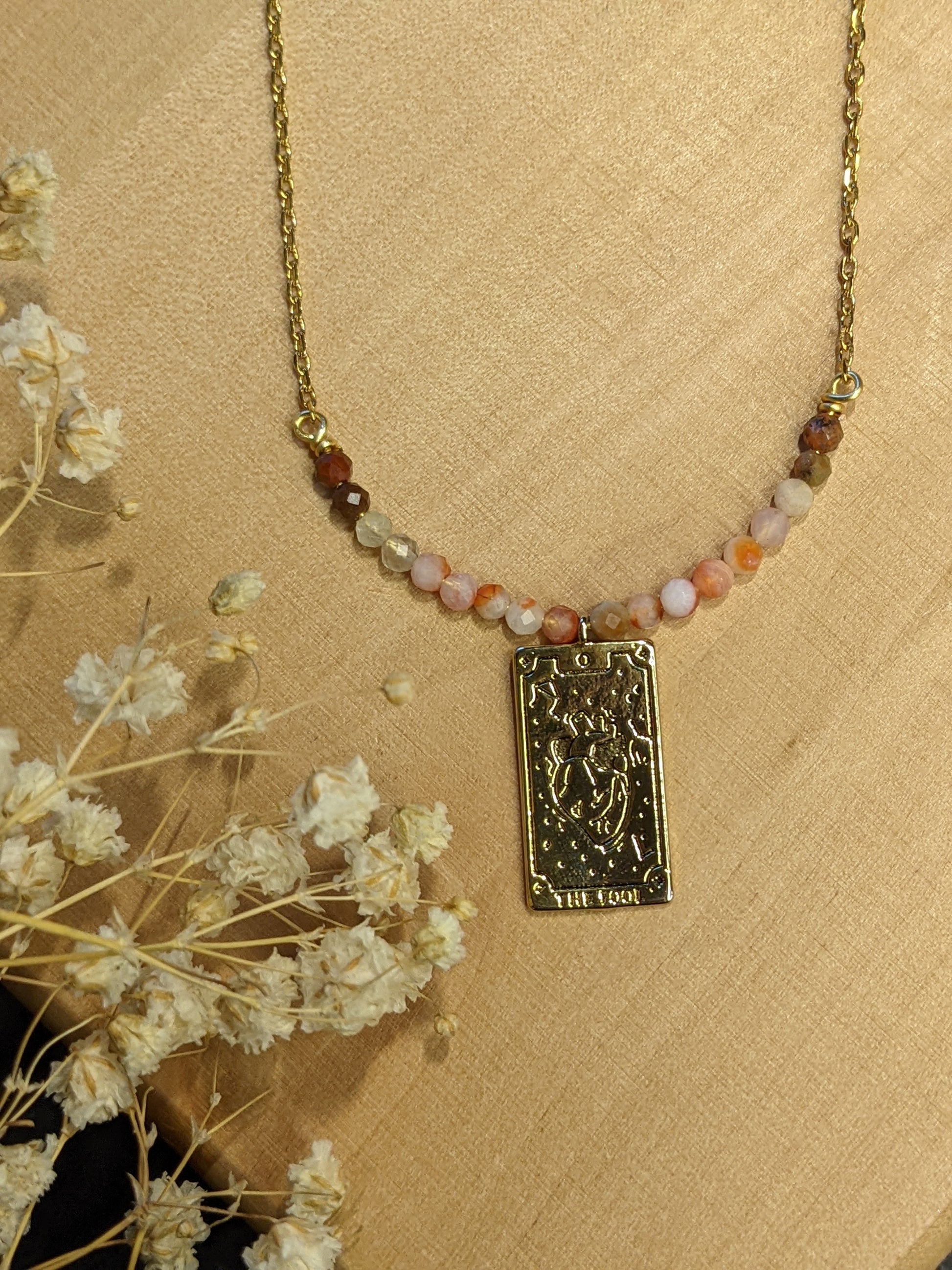 THE FOOL TAROT CARD NECKLACE-Necklaces-JipsiJunk-JipsiJunk