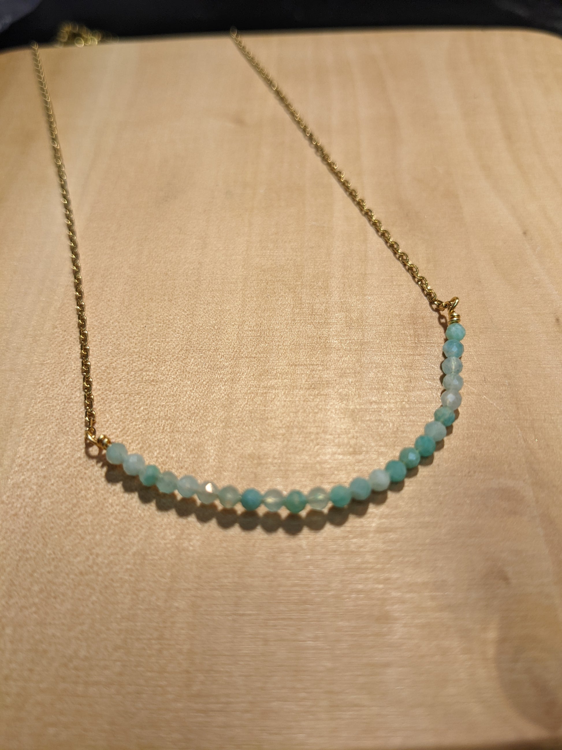 AMAZONITE LAYERING NECKLACE-Necklaces-JipsiJunk-JipsiJunk