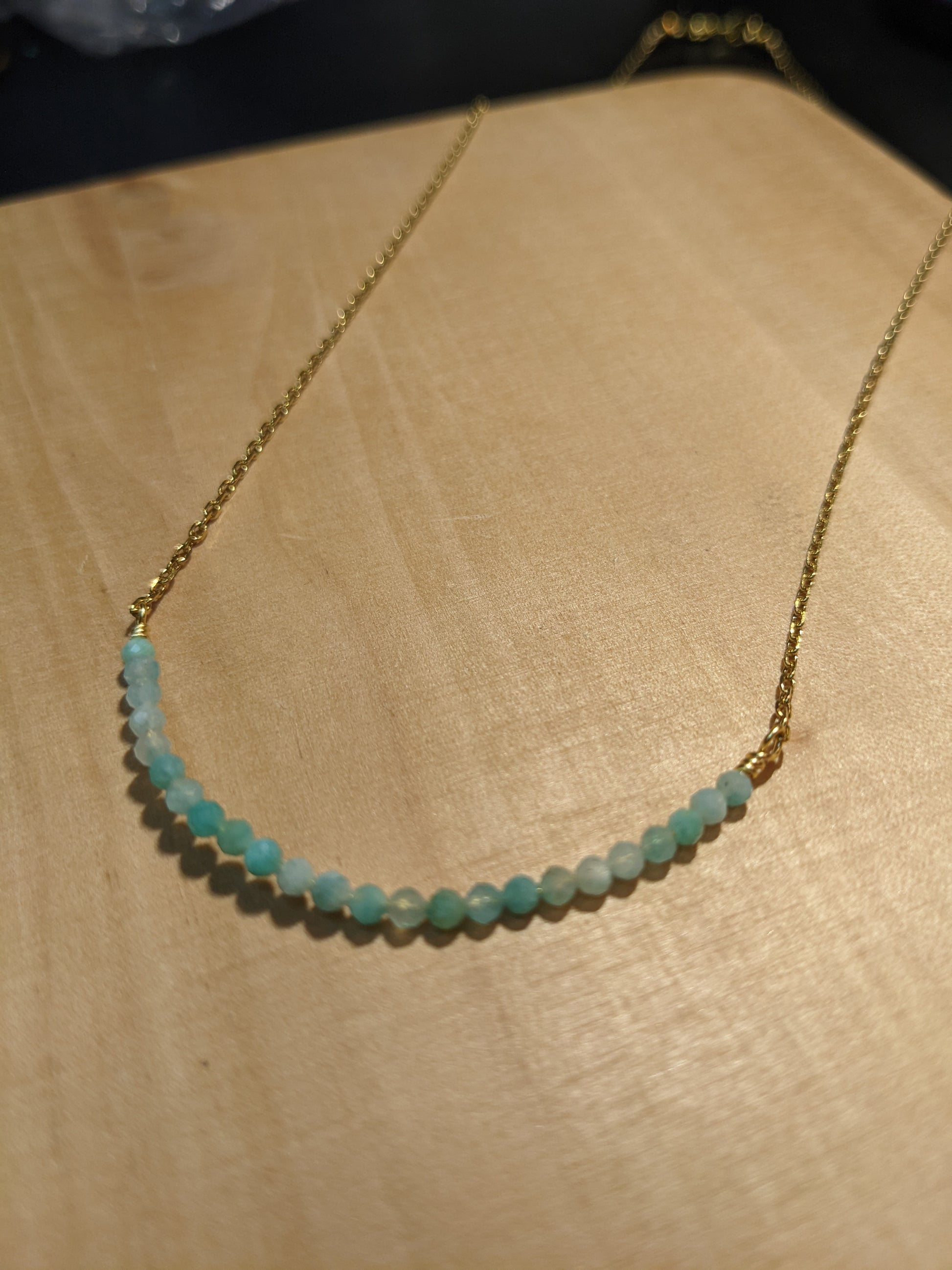 AMAZONITE LAYERING NECKLACE-Necklaces-JipsiJunk-JipsiJunk