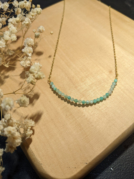 AMAZONITE LAYERING NECKLACE-Necklaces-JipsiJunk-JipsiJunk