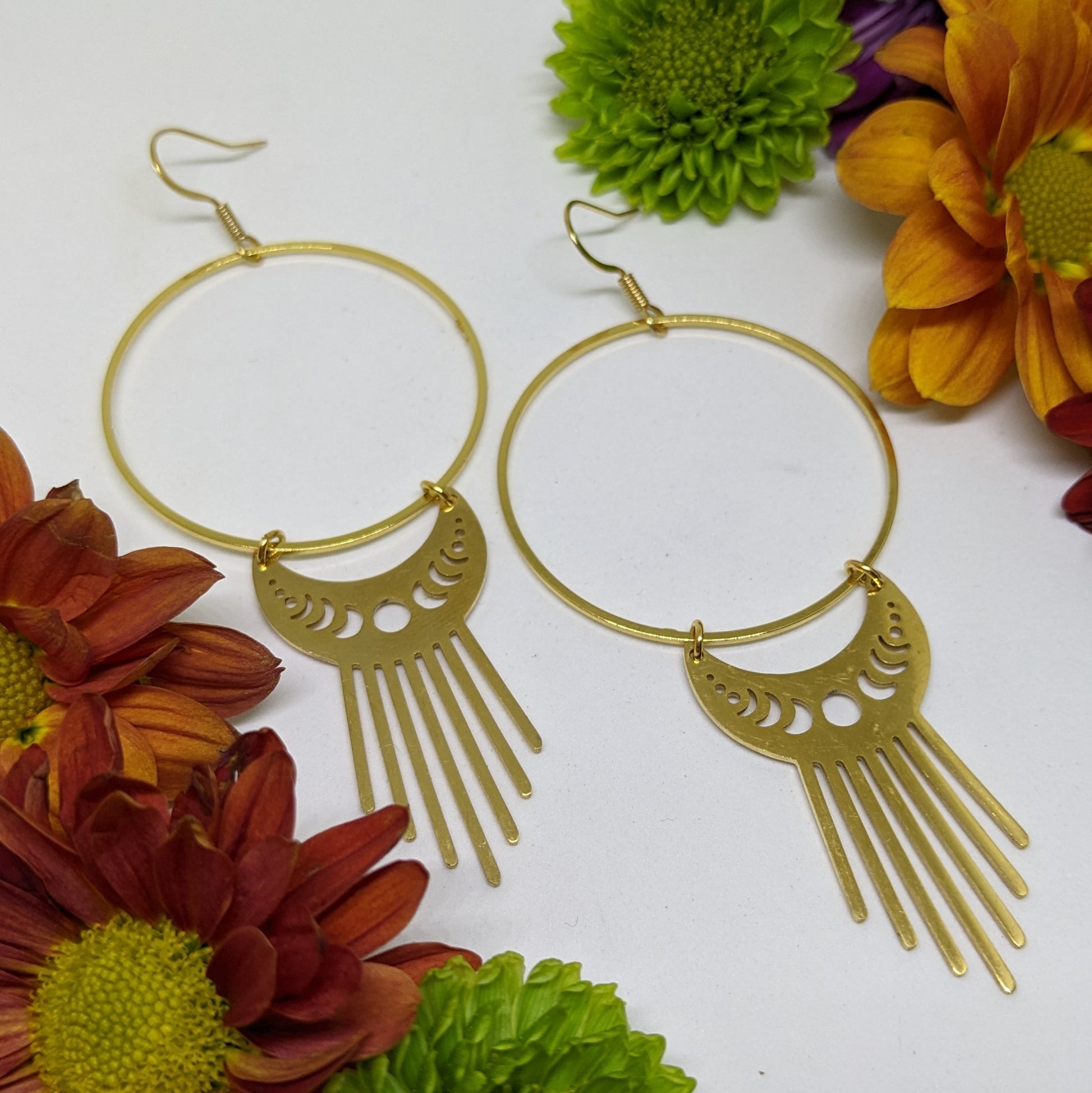 CRESCENT MOONBEAM HOOPS-Jipsi Junk-JipsiJunk