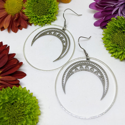 FLOWER MANDAL CRESCENT HOOPS-Jipsi Junk-JipsiJunk