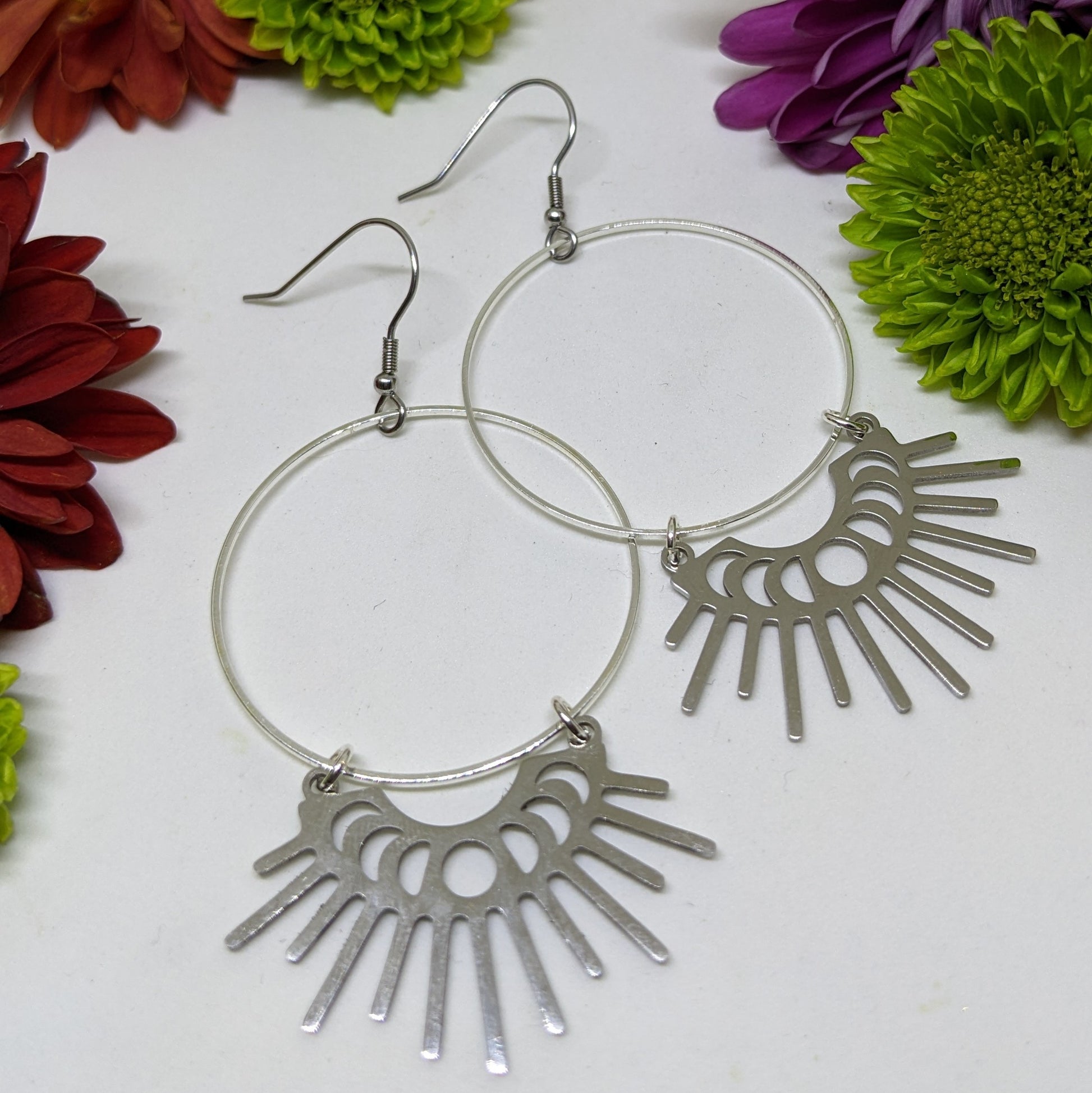 SILVER MOONBEAM EARRINGS-Jipsi Junk-JipsiJunk