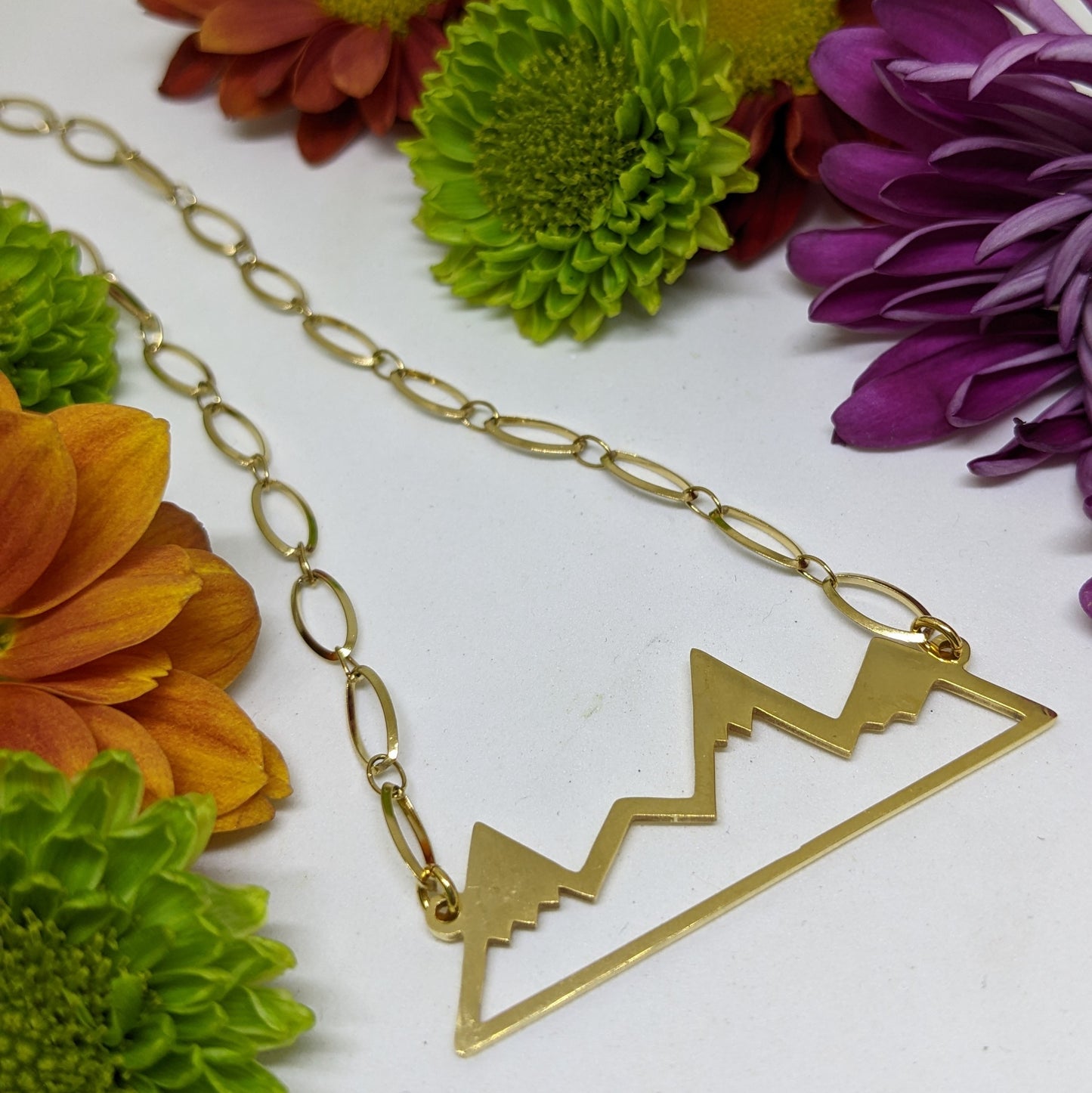 GOLD I LOVE MOUNTAINS NECKLACE-Jipsi Junk-JipsiJunk