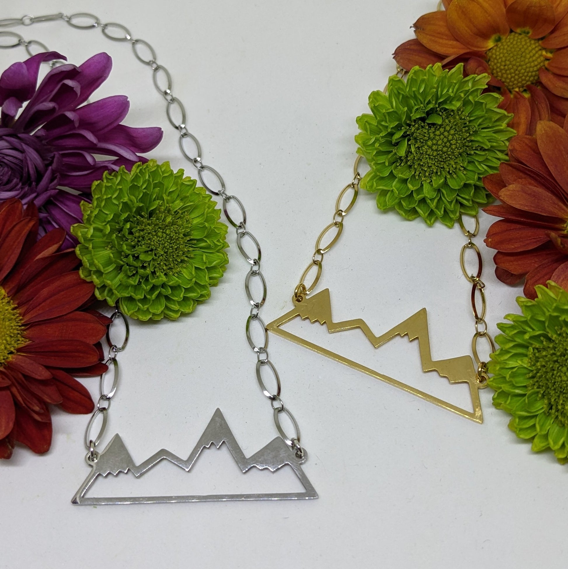 SILVER I LOVE MOUNTAINS NECKLACE-Jipsi Junk-JipsiJunk