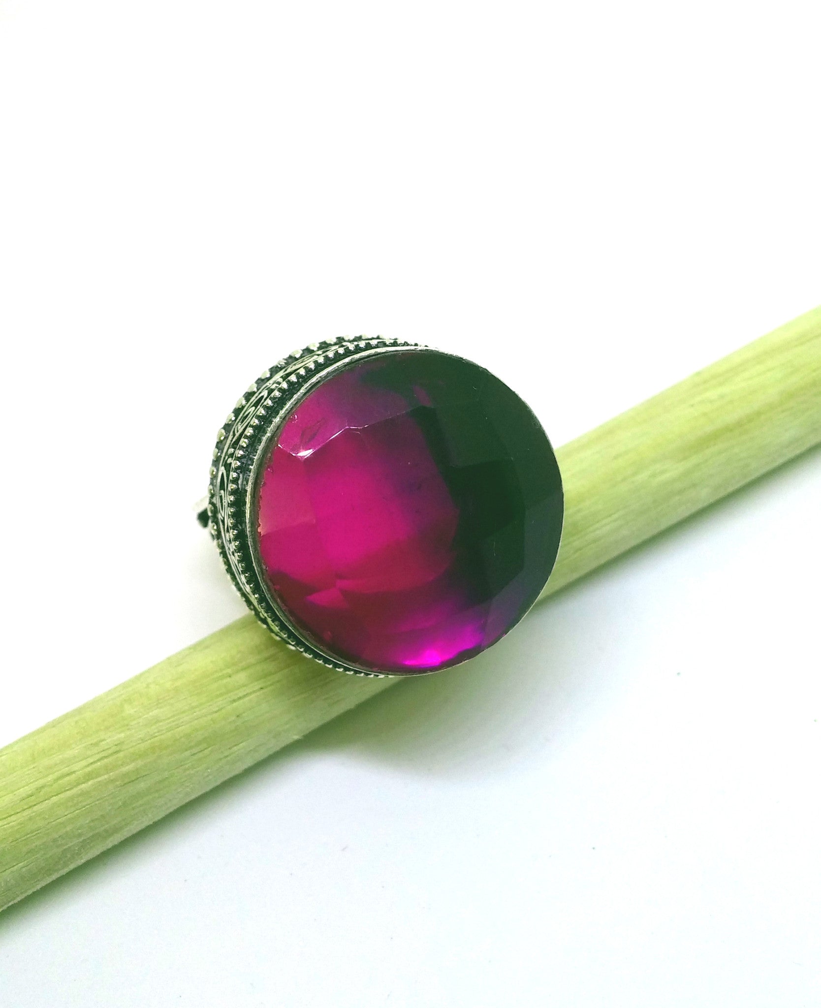 Vintage watermelon shop tourmaline ring
