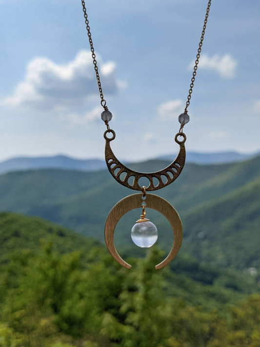 MOON PHASES NECKLACE-NECKLACES-Jipsi Junk-JipsiJunk