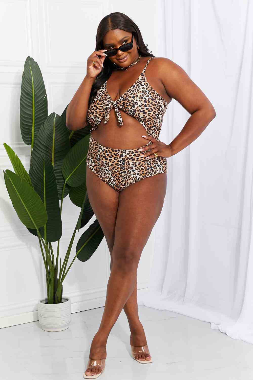Marina West Swim Lost At Sea Cutout One-Piece Swimsuit-Swimwear-Trendsi-JipsiJunk