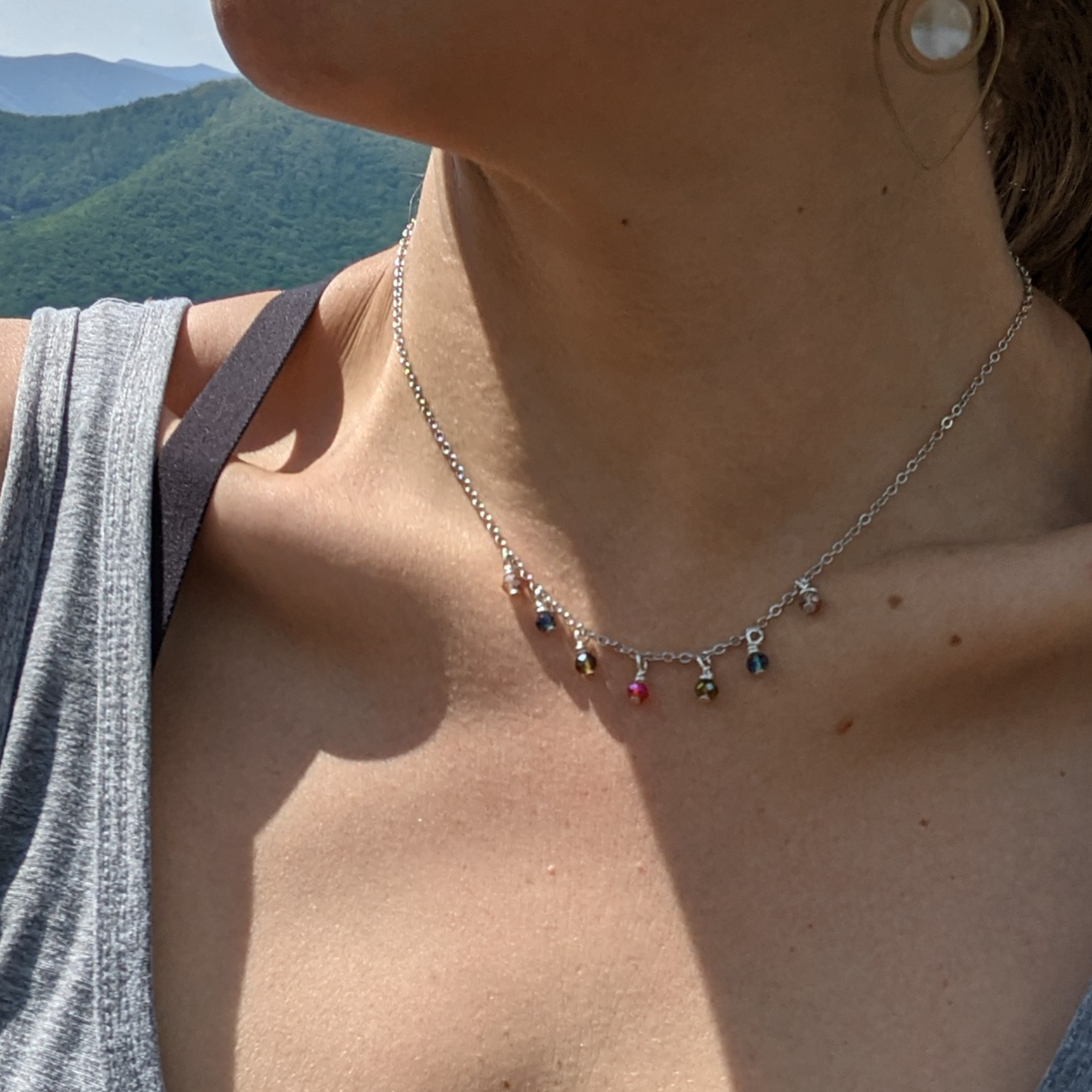 MULTICOLOR CRYSTAL CHOKER-NECKLACES-Jipsi Junk-JipsiJunk