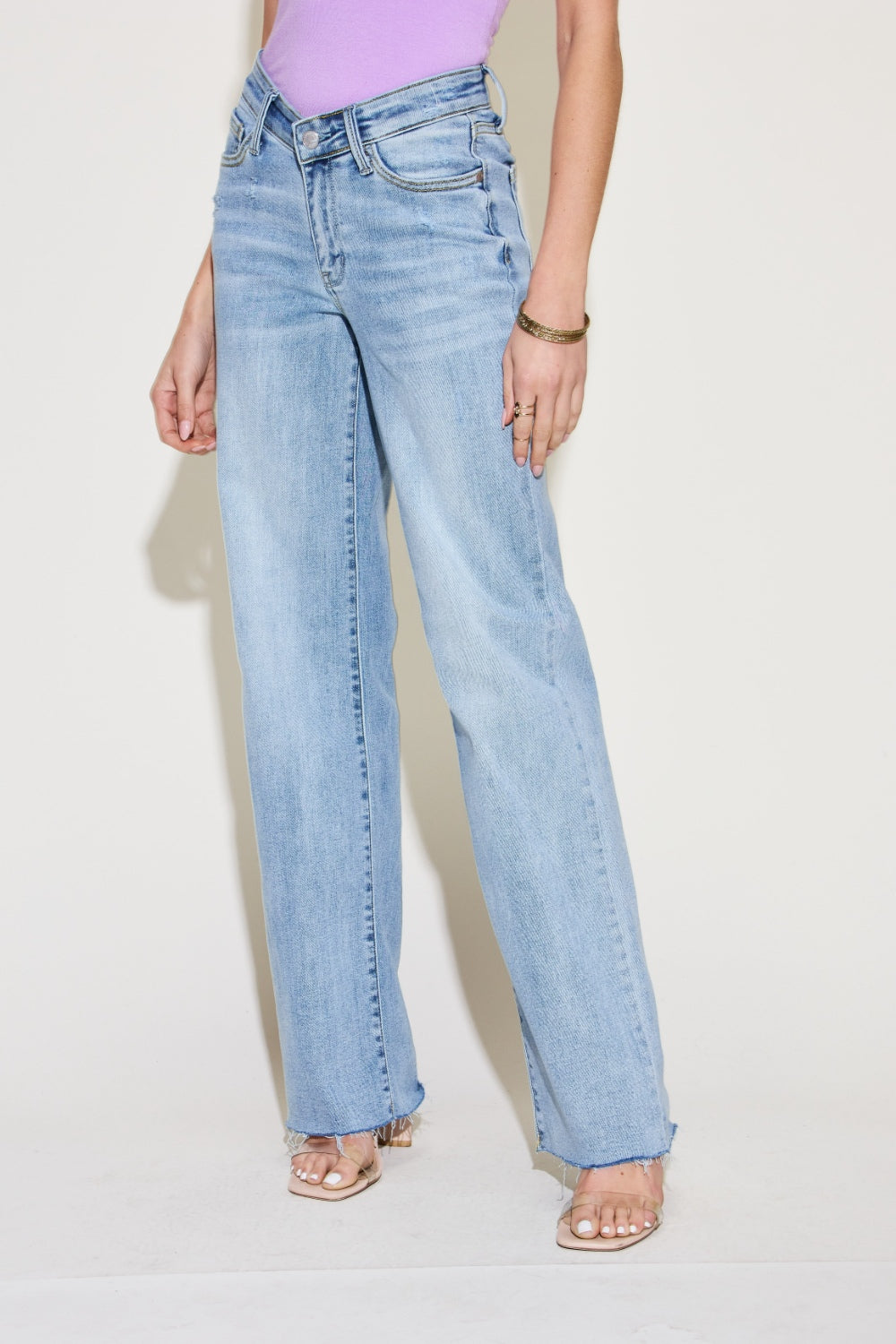 Judy Blue Full Size V Front Waistband Straight Jeans-bottoms-Trendsi-JipsiJunk