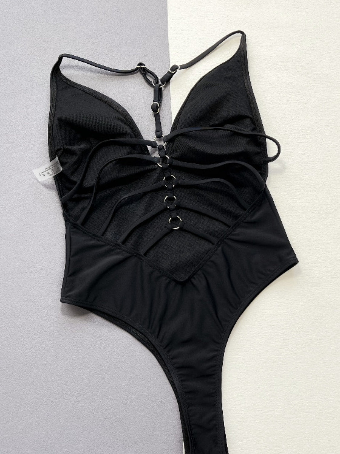 Cutout Plunge Spaghetti Strap One-Piece Swimwear-Swimwear-Trendsi-JipsiJunk