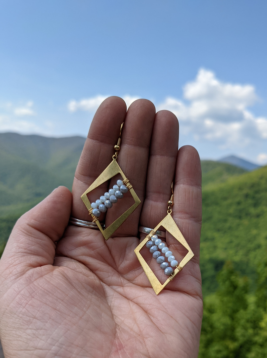 SHINE ON CRAZY DIAMOND HOOPS-EARRINGS-Jipsi Junk-JipsiJunk